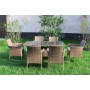 Комплект садовой мебели ROMA коричневый — классика на 6 персон