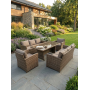 Комплект садовой мебели VENEZIA-DUO коричневый — для большой семьи