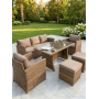 Комплект садовой мебели VENEZIA коричневый — 7 предметов для комфорта