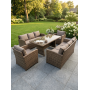Комплект садовой мебели VENEZIA-DUO коричневый — для большой семьи