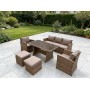 Комплект садовой мебели VENEZIA коричневый — 7 предметов для комфорта