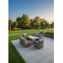 Комплект садовой мебели VENEZIA-GRANDE серый — простор для большой компании