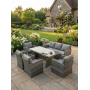 Комплект садовой мебели VENEZIA-GRANDE серый — простор для большой компании
