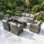 Комплект садовой мебели VENEZIA-GRANDE серый — простор для большой компании