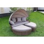 Шезлонг-трансформер TREVI — круглая кровать и диван 2-в-1 коричневый