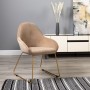 Кресло Kent Diag beige/Линк золото