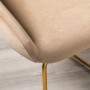 Кресло Kent Diag beige/Линк золото