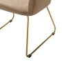 Кресло Oscar Diag beige/Линк золото