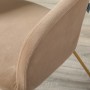 Кресло Oscar Diag beige/Линк золото