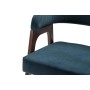 Кресло барное Baxter Blue/Темный орех