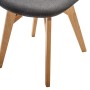 Стул Eames lite тёмно-серый/натур. Бук