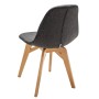 Стул Eames lite тёмно-серый/натур. Бук