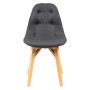 Стул Eames lite тёмно-серый/натур. Бук