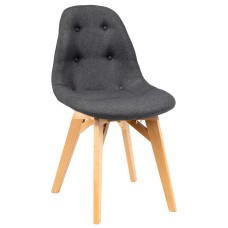 Стул Eames lite тёмно-серый/натур. Бук