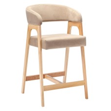 Кресло полубарное Baxter Beige/натур
