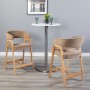 Кресло полубарное Baxter Beige/натур