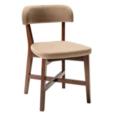 Стул Frank Pro Diag Beige/Темный орех