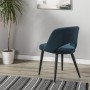 Стул Lars Diag blue/черный