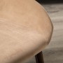Кресло Kent Diag beige/т.орех