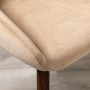 Кресло Kent Diag beige/т.орех