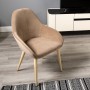 Кресло Kent Diag beige/нат.дуб