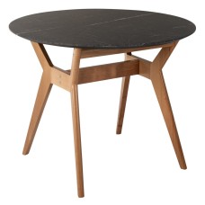 Стол Нарвик круглый д.860 Мрамор Графит