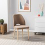 Стул Ledger Diag beige/нат.дуб
