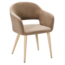 Кресло Oscar Diag beige/нат.дуб