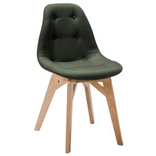 Стул Eames lite тёмно-зеленый/натур. Бук