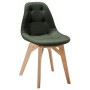 Стул Eames lite тёмно-зеленый/натур. Бук