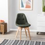 Стул Eames lite тёмно-зеленый/натур. Бук