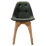 Стул Eames lite тёмно-зеленый/натур. Бук