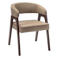 Кресло Baxter Beige/Темный орех