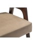 Кресло Baxter Beige/Темный орех