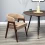 Кресло Baxter Beige/Темный орех