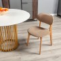 Стул Rasmus  Diag beige/нат.бук