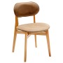 Стул Rasmus  Diag beige/нат.бук