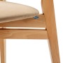 Стул Rasmus  Diag beige/нат.бук
