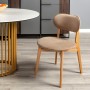 Стул Rasmus  Diag beige/нат.бук