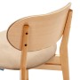 Стул Rasmus  Diag beige/нат.бук