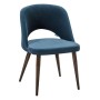 Стул Lars Diag blue/т.орех