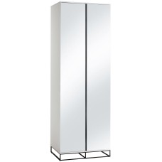 Шкаф двухстворчатый с зеркалом City белый/60см