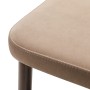 Стул Ledger Diag beige/т. орех