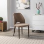 Стул Ledger Diag beige/т. орех