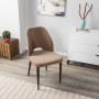 Стул Ledger Diag beige/т. орех