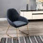 Кресло Kent Diag grey/Линк золото