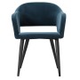 Кресло Oscar Diag blue/черный