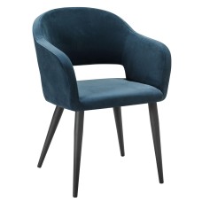 Кресло Oscar Diag blue/черный