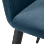 Кресло Oscar Diag blue/черный