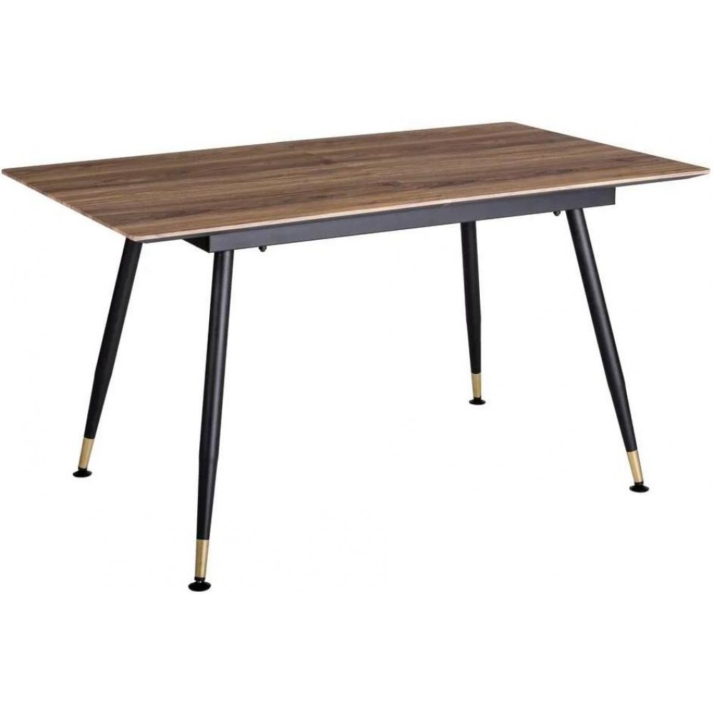 Обеденный стол раздвижной коричневый орех 140-180 см 